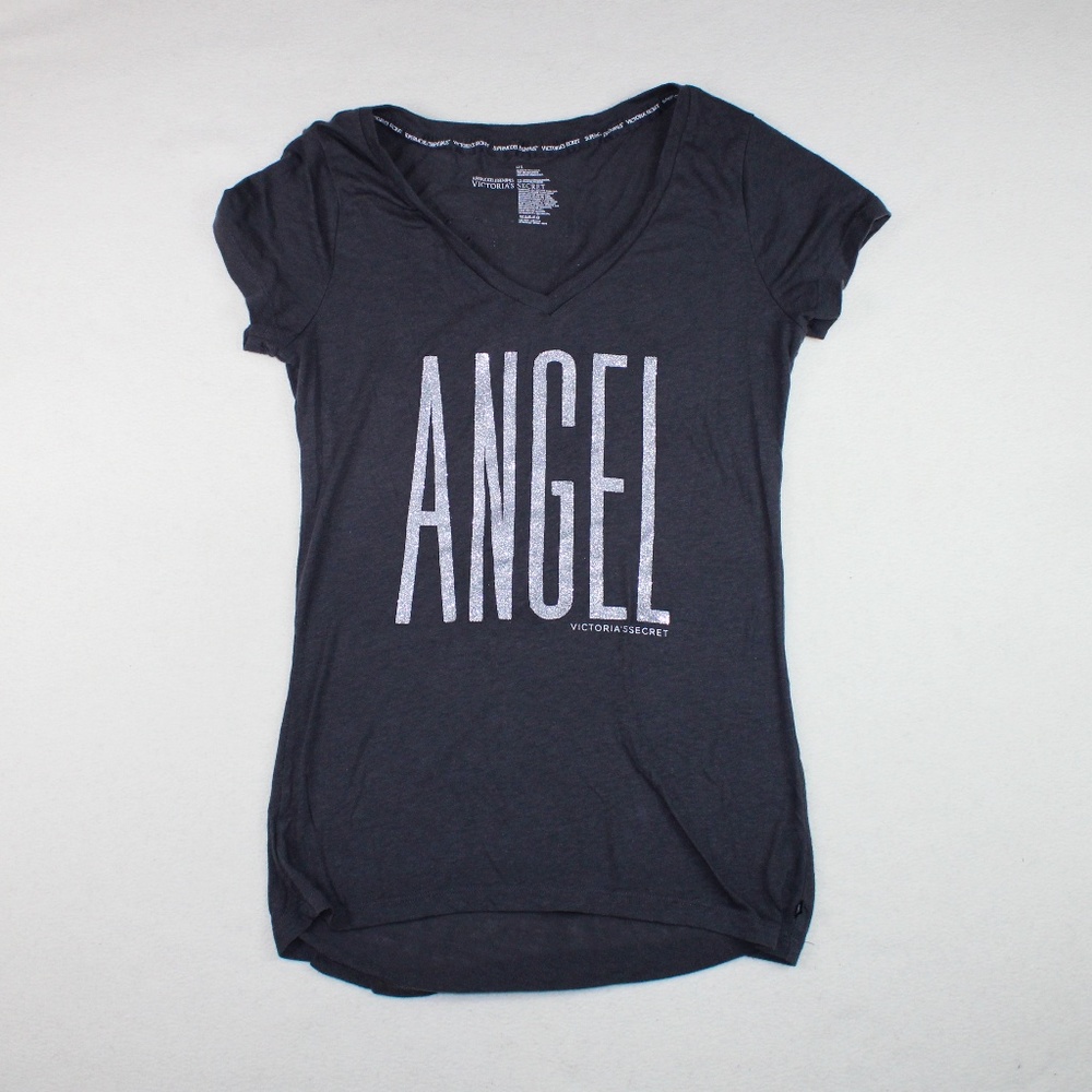 Victoria's Secret Angel Black Fitted T